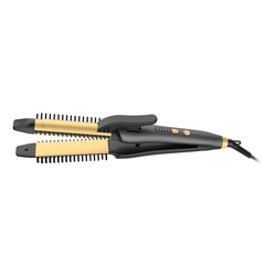 FG ELECTRONICS FS628S Stajler i keramička presa za kosu, 2u1, Crni