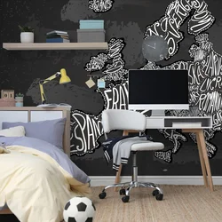 Tapeta moderni zemljevid Evrope - 245x165