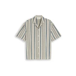 TOM TAILOR DENIM Srajca  kremna / modra / pastelno zelena
