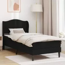 Krevetna konstrukcija Crna 100 x 200 cm Umjetna koža