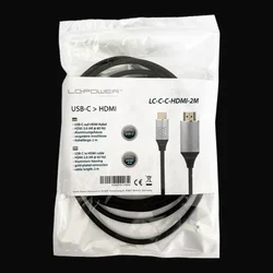 LC power lc-c-c-hdmi-2m usb-c na hdmi2.0 4k 60hz alu gold-plated 2m ( 25742 )