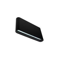 LED spoljno zidno svetlo FLOW 2xLED/6W/230V IP54 3000K crno