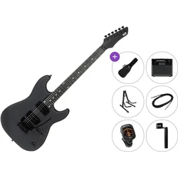 PSD Guitars SPS-100MFR Premium SET Matte Black Električna kitara