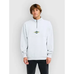 Billabong Burleigh Mock Neck Half-Zip Sweater light grey heather