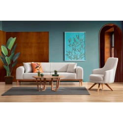 Atelier del Sofa Trosed na razvlačenje Kapri Krem