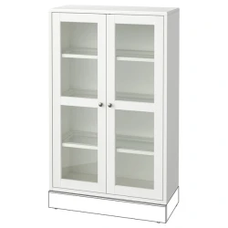 HAVSTA Vitrina, bela, 81x35x123 cm