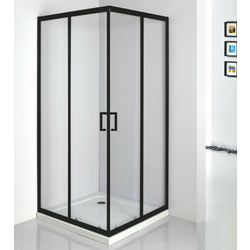 MASTER  Tu&scaron; komplet 90x90x185+15cm JF-530-3T crni profil