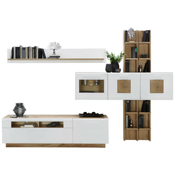 Hom`in DNEVNI REGAL, bela, hrast