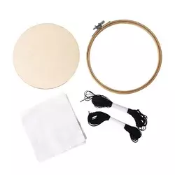 Rayher. Set za vezenje, obroč iz bambusa 17cm in dodatki
