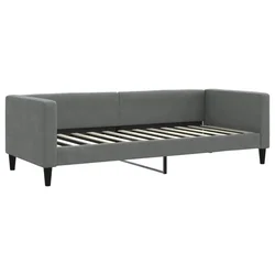 Vidaxl Raztegljiva postelja temno siva 80x200 cm blago