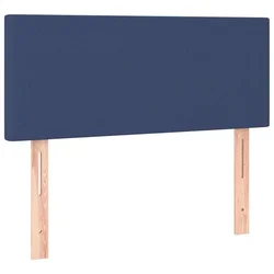 Vidaxl Posteljno vzglavje modro 80x5x78/88 cm blago