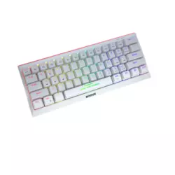 Tastatura USB Marvo KG962 gejmerska sa crvenim mehaničkim prekidačima, RGB pozadinsko osvetljenje bela