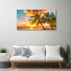 tulup.si Slika na platnu Palm tree morje landscape 100x50 cm