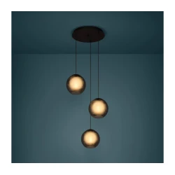 Eglo 390213 - Luster na sajli ARANGONA 3xE27/40W/230V zadimljena