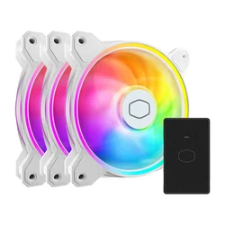 Master Fan MF120 HALO2 3in1 White edition 120mm ventilator beli (MFL-B2DW-213P2-R2)