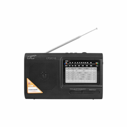 LTC Prenosni radio z MP3 predvajalnikom USB/SD 10W z akumulatorjem 210 x 124 x 57 mm črn