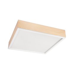 Plafonsko svetlo NATURAL SQUARE 4xE27/15W/230V 48x48 cm bor/bela