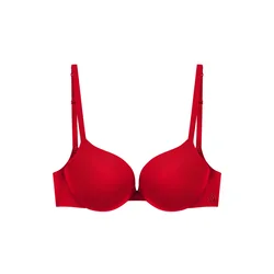 GOD SAVE QUEENS Nedrček Second Skin Ultimate Push-Up Bra rdeča