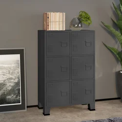 Industrijski sanduk za pohranu antracit 75x40x115 cm metalni