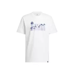 Adidas Muška majica M Photorl Crt T JZ7544, Okrugli izrez, Bela