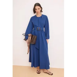 Trendyol Modest Ženska haljina Tctss26Eb00104, Tamnoplava