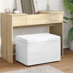 Stolica Bijelo 61 x 41 x 40 cm Umjetna Koža i Fino Radeći Drvo