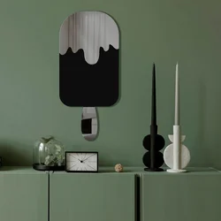 Wallity Ogledalo Ozgl518, 27x60 cm, Sivo