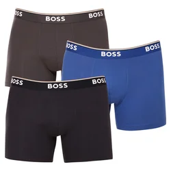 3PACK Moške boksarice Hugo Boss večbarvne (50475282 487) S