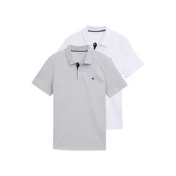 TOM TAILOR Majica siva/bela