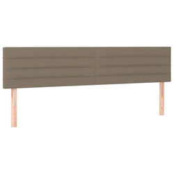 shumee Posteljno vzglavje 2 kosa taupe 80x5x78/88 cm blago
