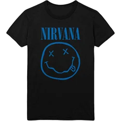 Nirvana Majica Blue Smiley Unisex Black M