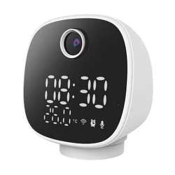 Solight 1D81- Pametna kamera s termometrom, budilko in LED lučko 1296p Wi-Fi Tuya IP65