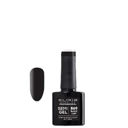 Elixir Gel lak za nokte 869 Black, 8ml, Crni