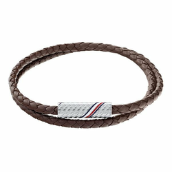 Tommy Hilfiger Elegantna dvojna usnjena zapestnica 2790468