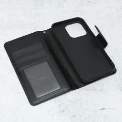 Maska za iPhone 14 Pro na preklop Hanman Mill crna
