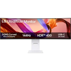 LG Gaming monitor 49U950A-W 49/IPS,zakrivljen,21:9/5120x1440/144Hz/1ms MBR/HDMIx2,DP,USB,USB C/Freesync