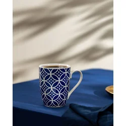 Madame Coco Šolja Reve Bleu Rayne, 360 ml, Plavo-bela