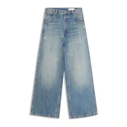 Bershka Kavbojke moder denim