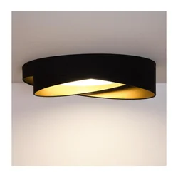 BRILAGI - LED prigušiva svetiljka VELVET TWIST LED/36W/230V CCT prečnik 65 cm WT crna/zlatna + daljinski upravljač