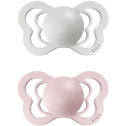 BIBS Couture Natural Rubber 1 duda Haze/Blossom 2 kos