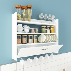 HANAH HOME Kuhinjska polica Knott White