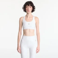 Modrček adidas by Stella McCartney Primeliftimpact Training Bra Medium Support Printed Core White/ Orbit Grey XS