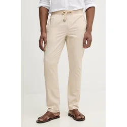 Hlače z dodatkom lanu U.S. Polo Assn. LINEN BLEND DRAWSTRING