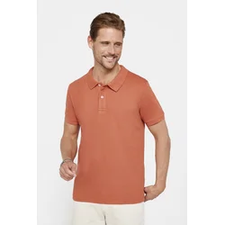 TUDORS Muška majica, Slim Fit, Terakota