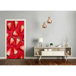 tulup.si Samolepilni tapete na vratih Jagode 95x205 cm