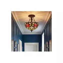Quoizel QZ-LARISSA-SF - Plafonski luster Tiffany LARISSA 2xE27/60W/230V