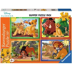 Ravensburger puzzle (slagalice) - 4x42pcs Dizni Kralj lavova RA12004058