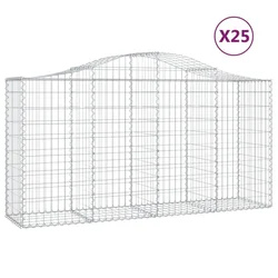 Lučne gabionske košare 25kom 200x50x100/120cm pocinčano željezo