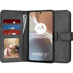 Techsuit Diary Book preklopna maska za Motorola Moto G32 – crna