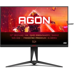 AOC gaming monitor AGON AG325QZN/EU 31.5/VA/2560x1440/240Hz/1ms GtG/HDMIx2,DPx2,USB/Freesync/pivot/crna AG325QZN/EU